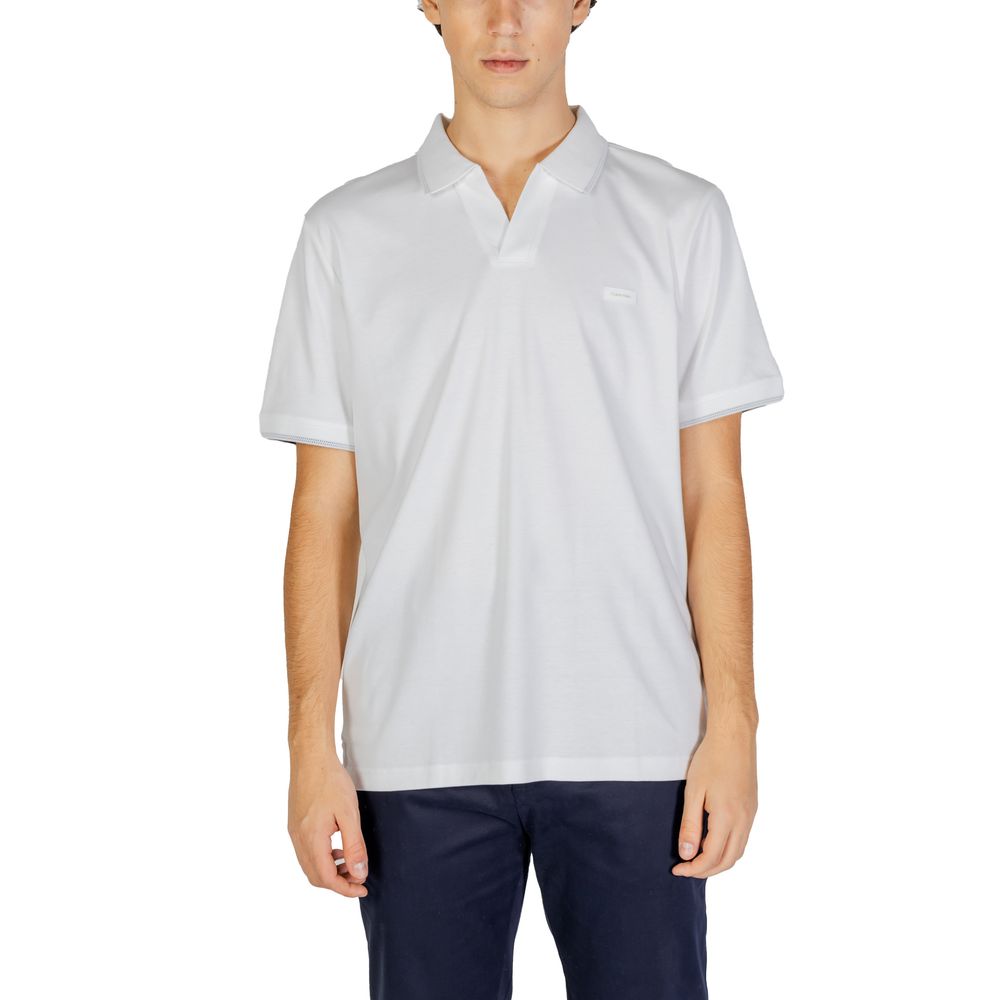 White Cotton Polo Shirt mens luxury fashion - Mens Edit