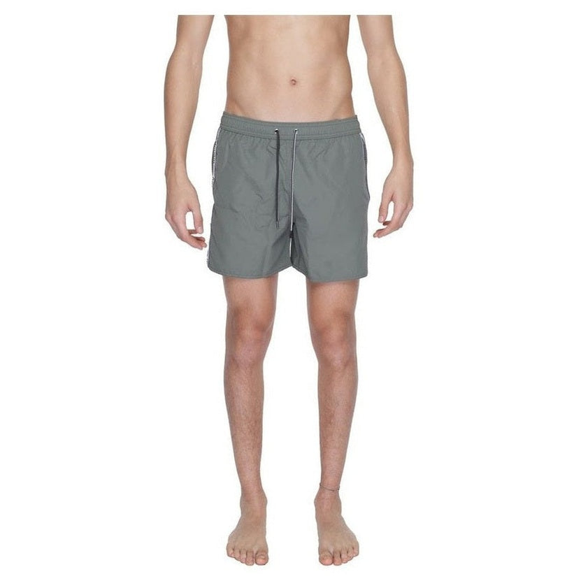 Emporio Armani Green Polyester Men's Swim Shorts - Designer | Mens Edit