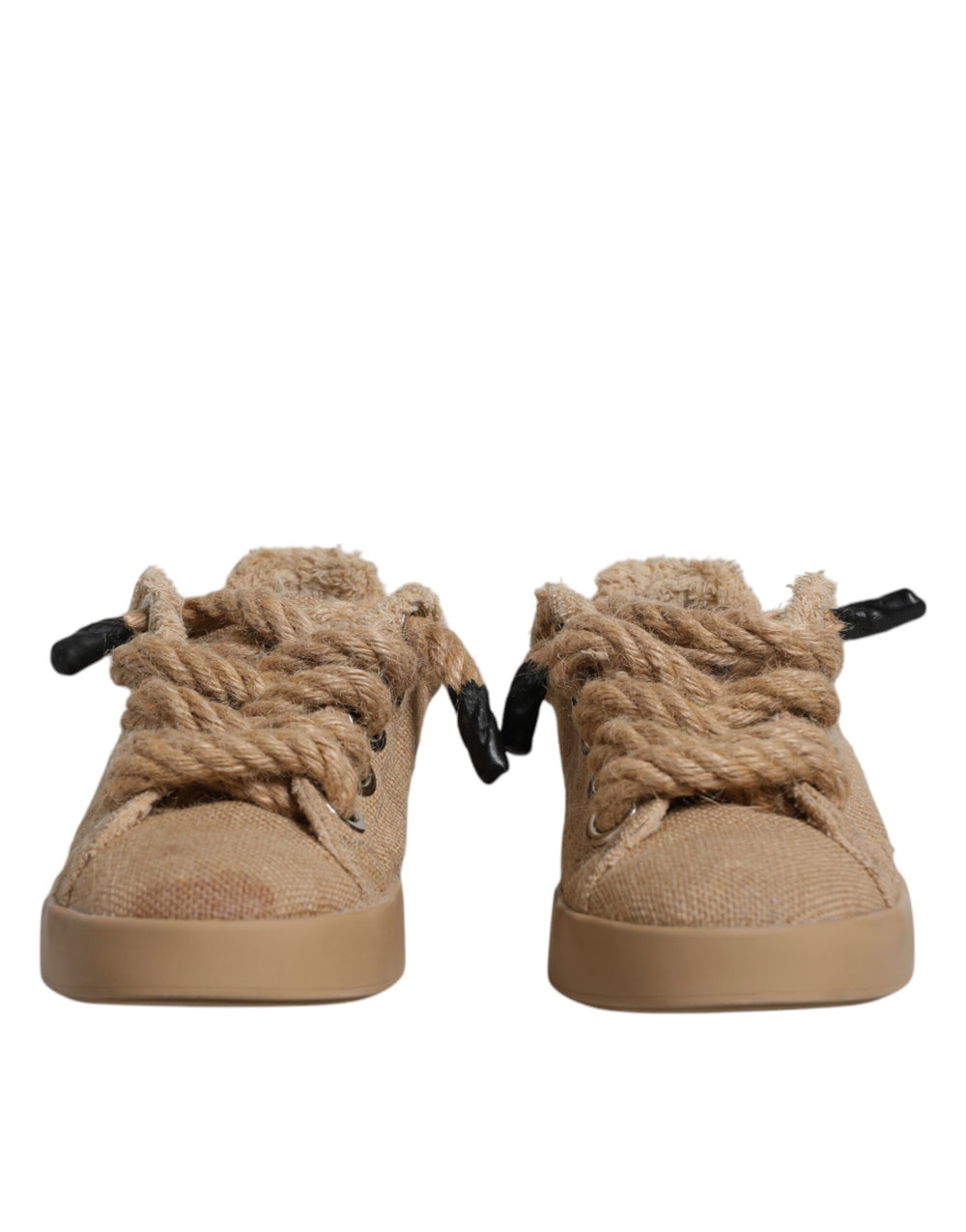 Brown Jute Fabric Low Top Men Sneakers Shoes mens luxury fashion - Mens Edit