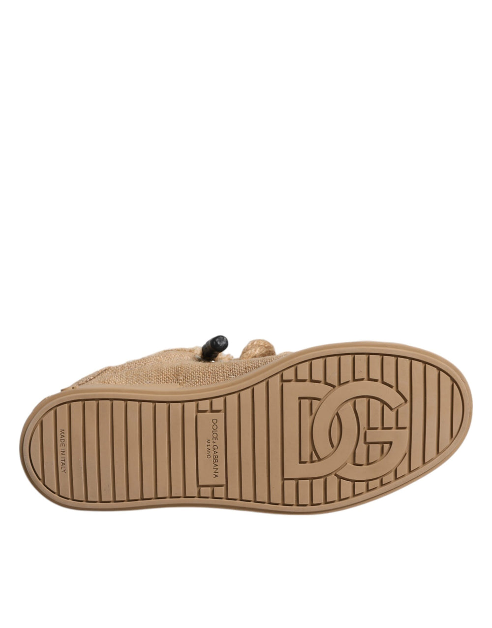Dolce & Gabbana Jute Low-Top Sneakers in Brown