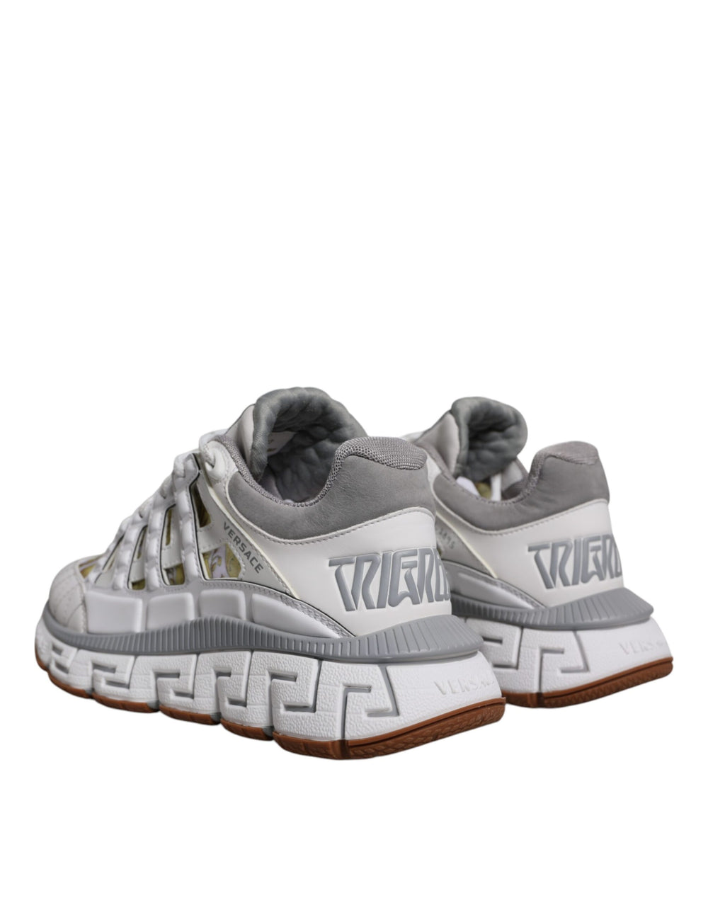 Versace χαμηλό προφίλ Sneakers με Εκτύπωση Barocco Trigreca σε Λευκό