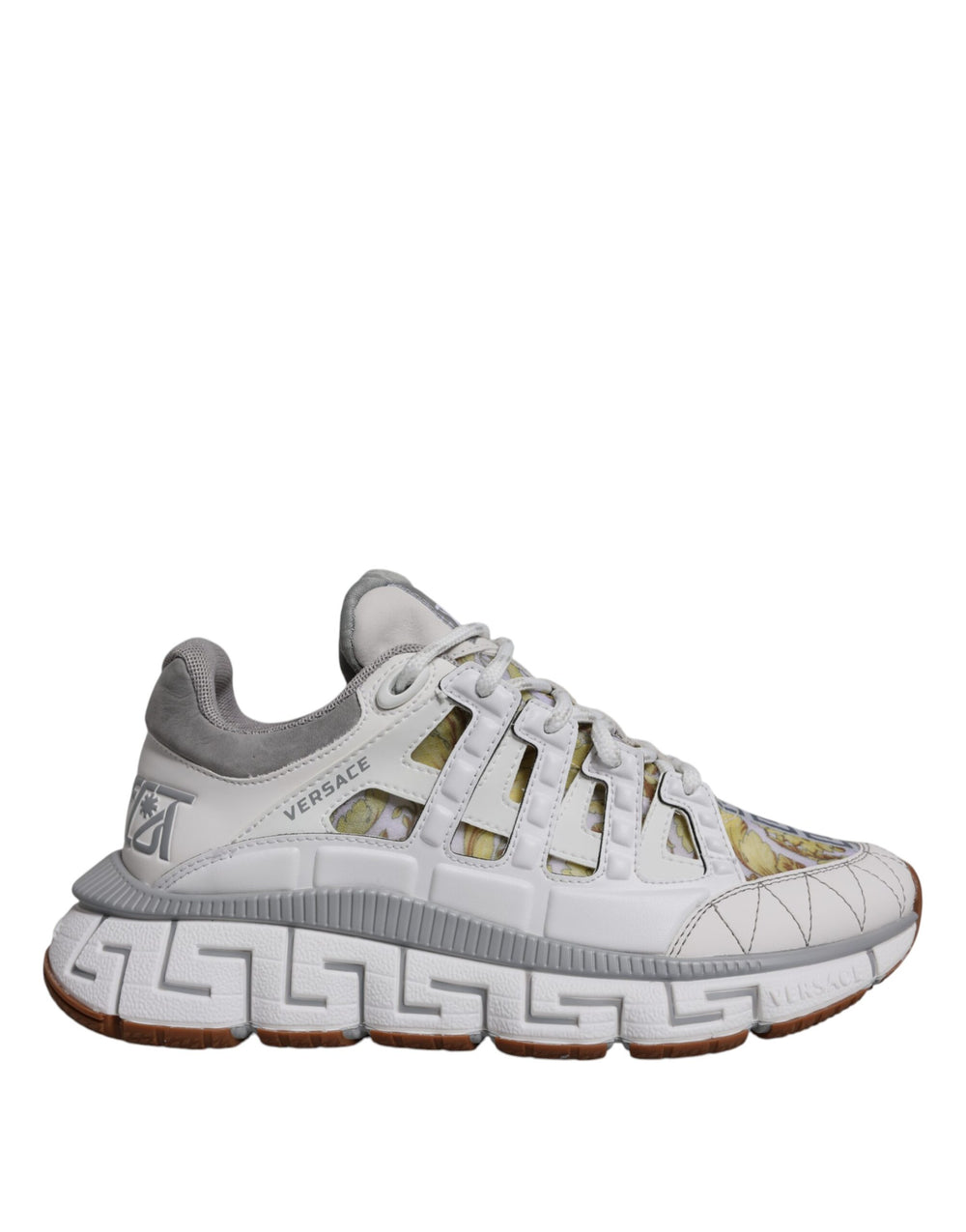 Versace χαμηλό προφίλ Sneakers με Εκτύπωση Barocco Trigreca σε Λευκό