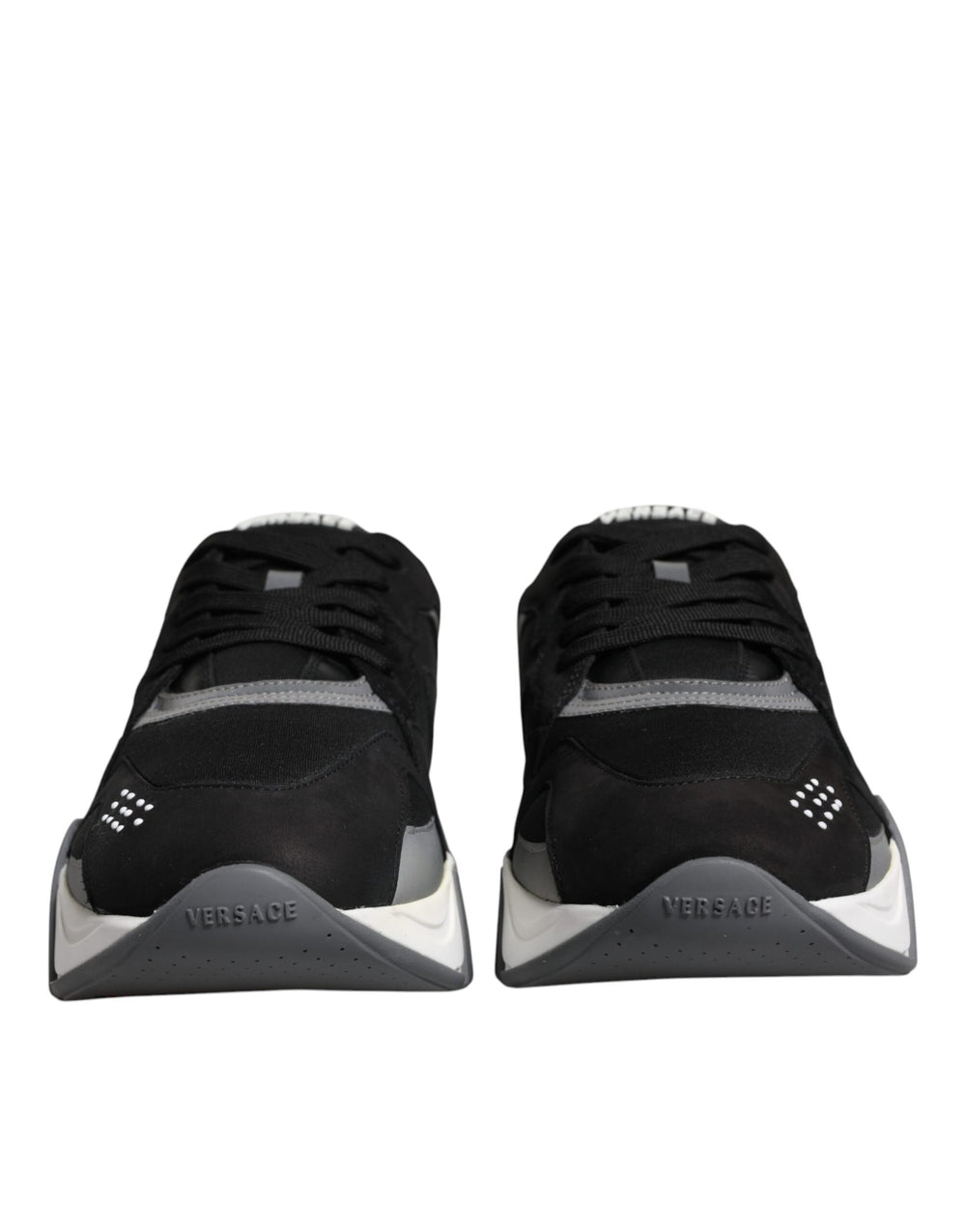 Versace Squalo Low-Top Sneakers in Black