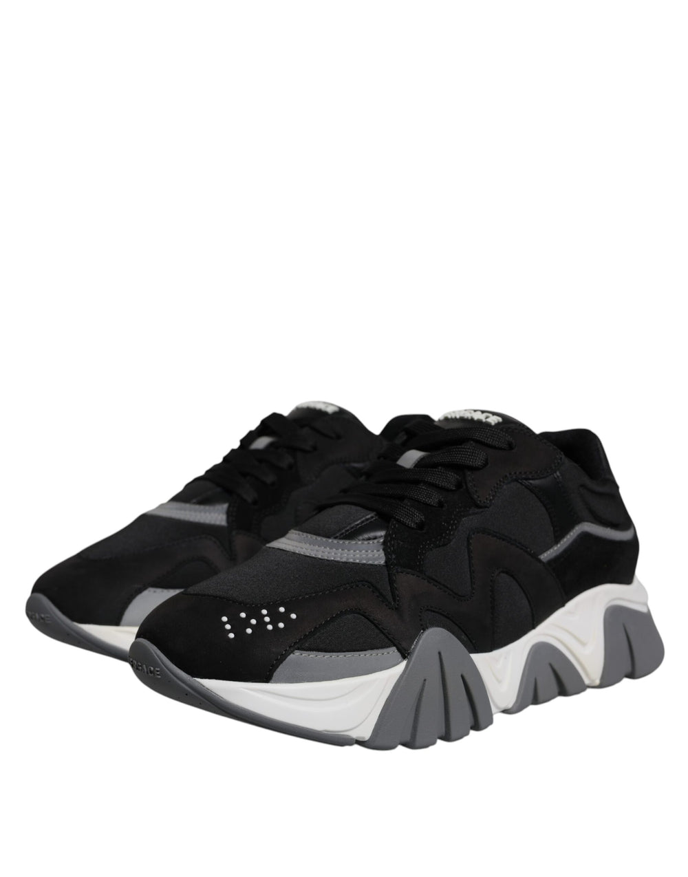 Versace Squalo Low-Top Sneakers in Black