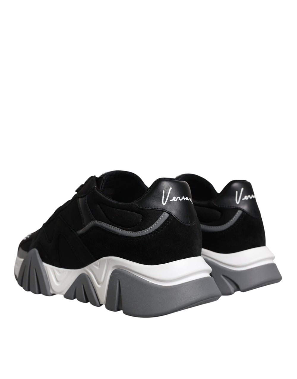 Versace Squalo Low-Top Sneakers in Black