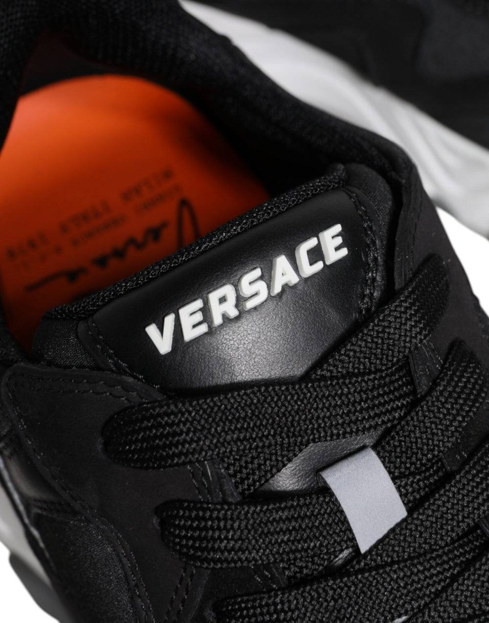 Versace Squalo Low-Top Sneakers in Black