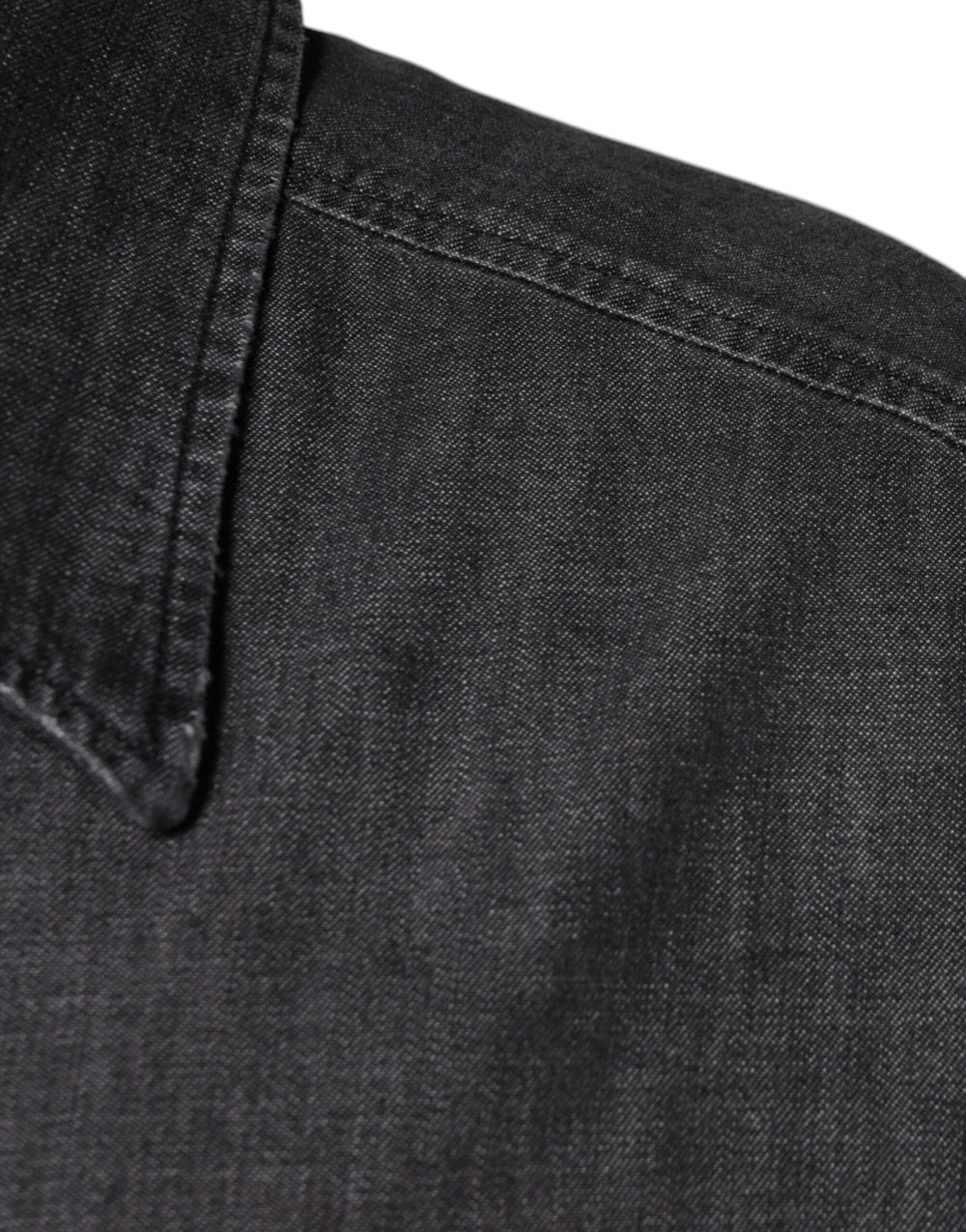 Dolce & Gabbana 100% Cotton Button-Down Shirt in Black