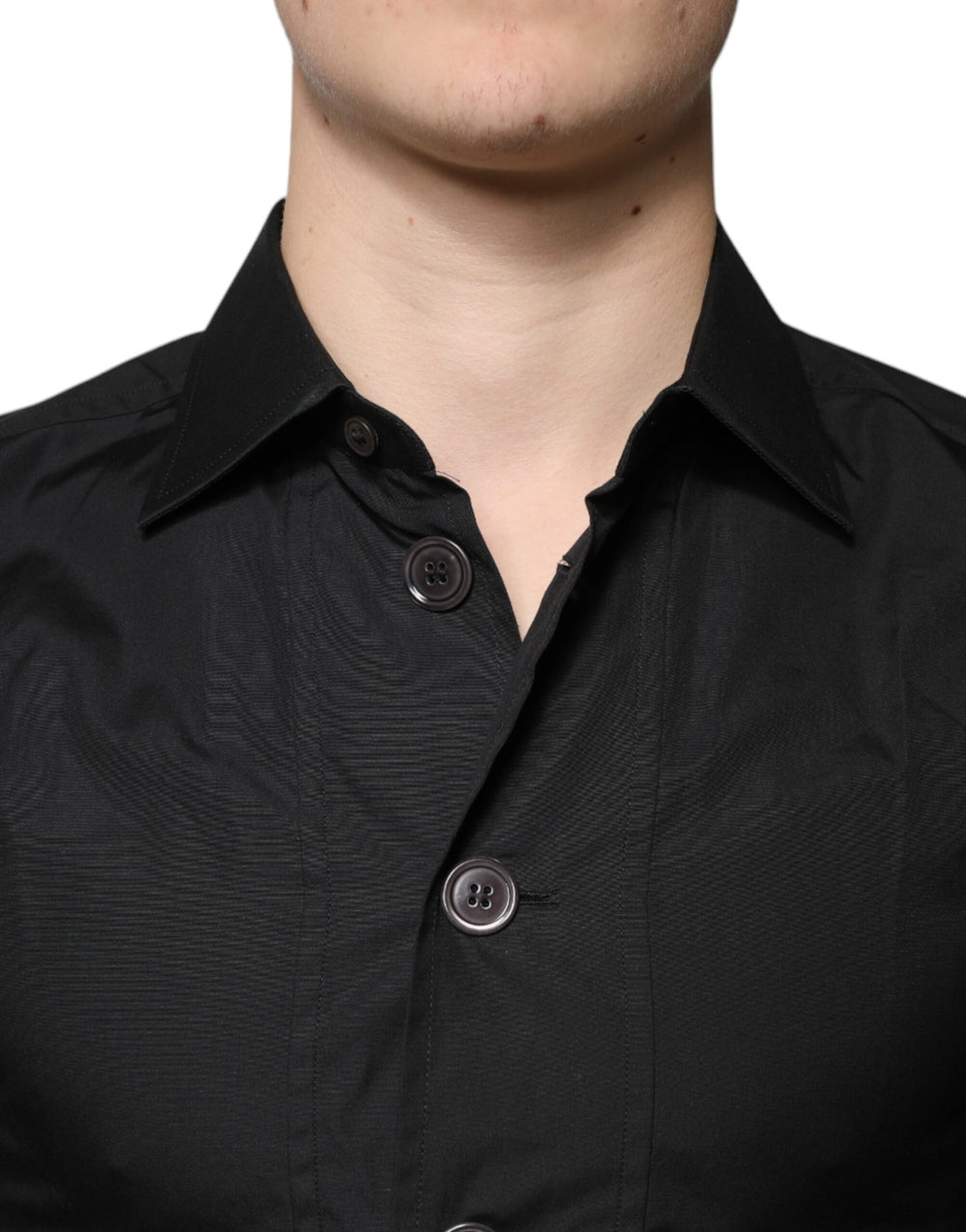 Dolce & Gabbana 100% Cotton Dress Shirt in Black
