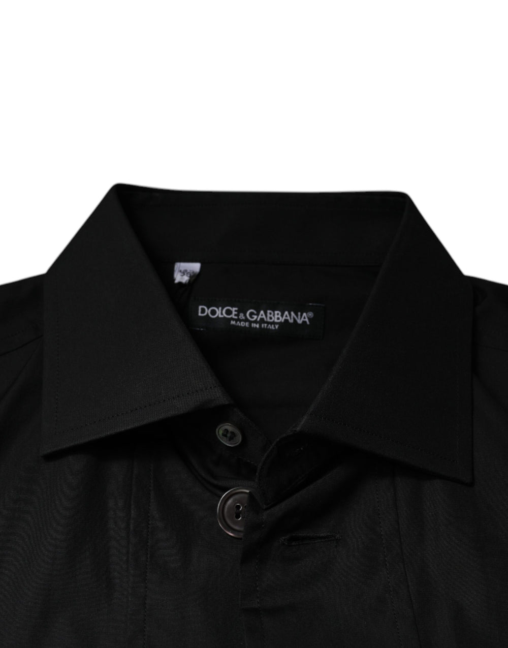 Dolce & Gabbana 100% Cotton Dress Shirt in Black