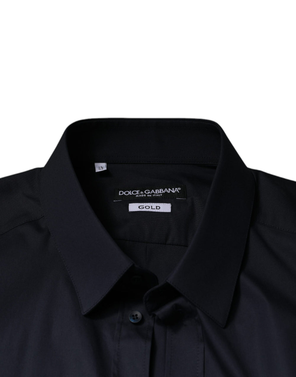 Dolce & Gabbana GOLD Cotton Blend Dress Shirt in Black