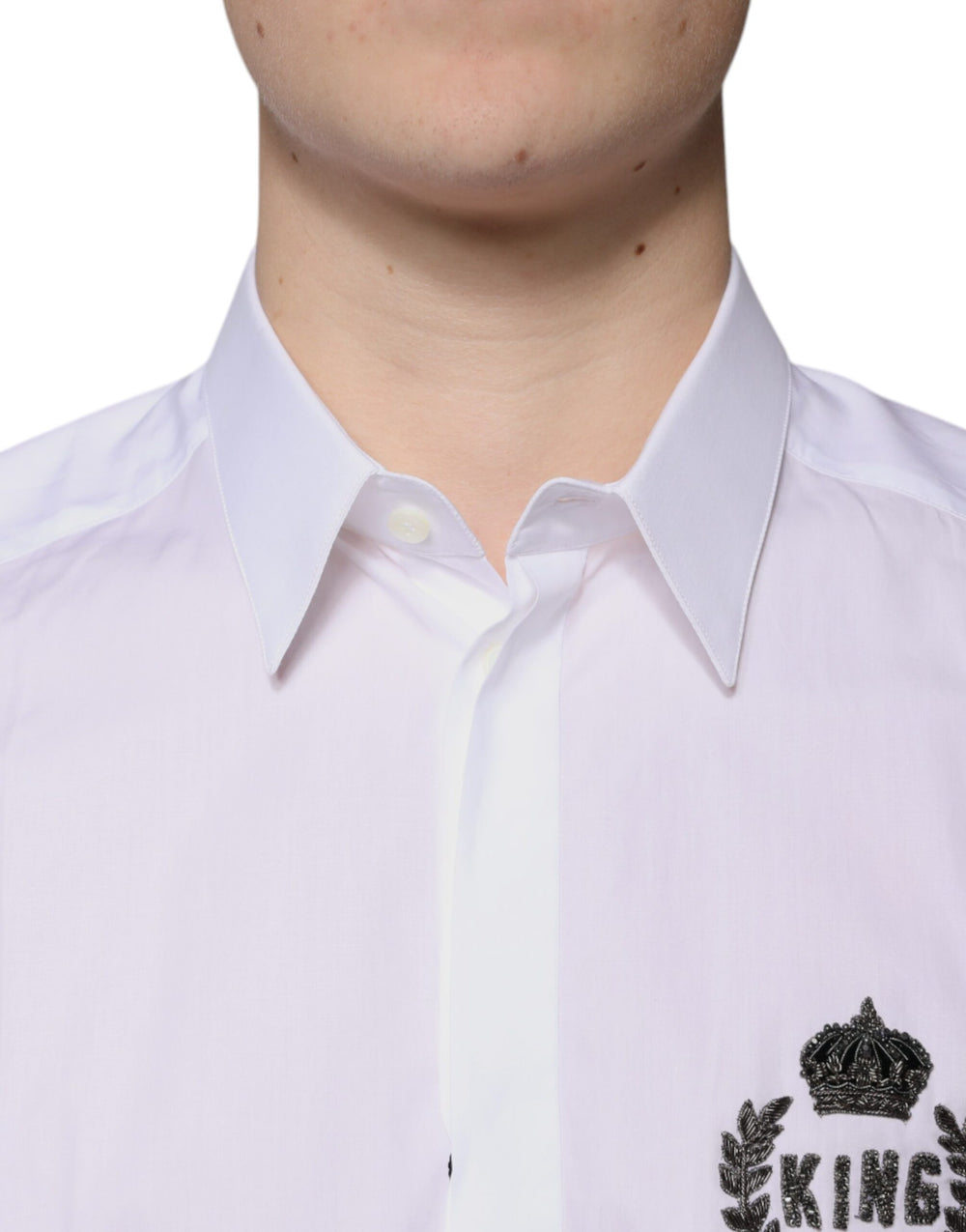Dolce & Gabbana 100% Cotton Dress Shirt in White