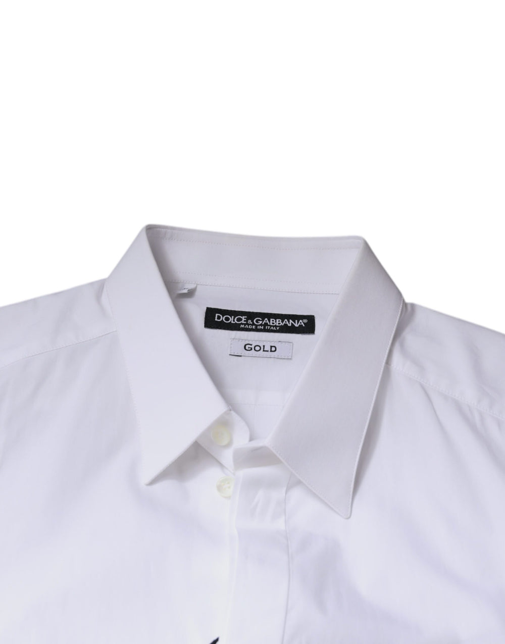 Dolce & Gabbana 100% Cotton Dress Shirt in White