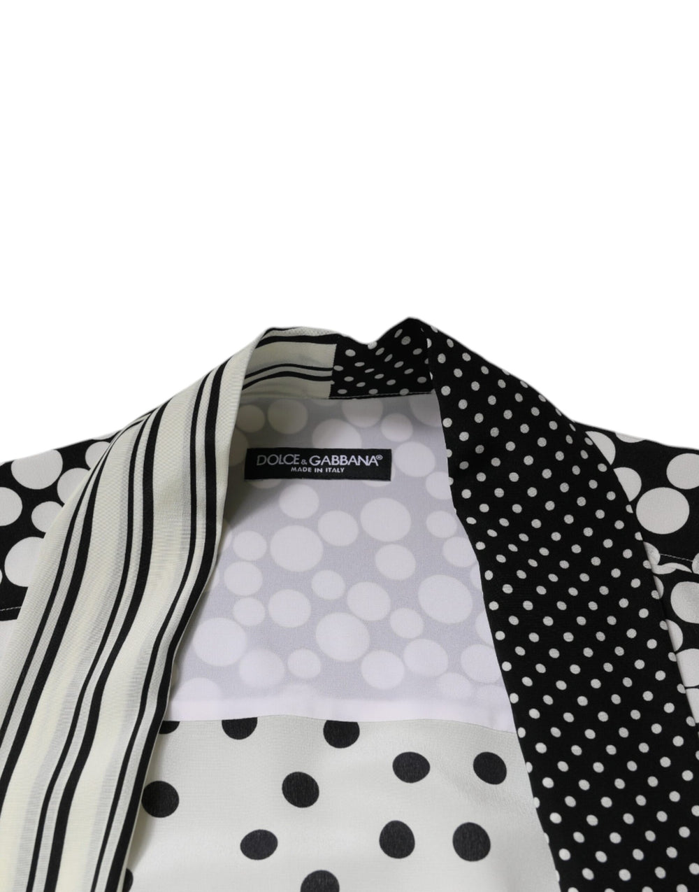 Dolce & Gabbana 100% Silk Shirt in Black and White