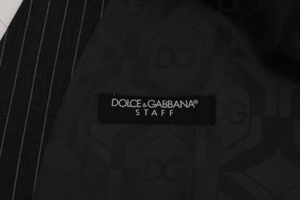 Dolce & Gabbana Wool Stretch Vest in Grey