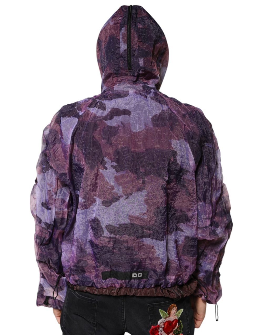 Dolce & Gabbana Nylon Blouson Jacket in Purple Camouflage