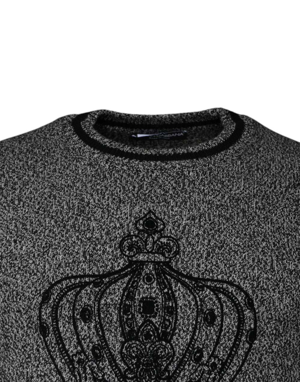 Dolce & Gabbana 100% Cashmere Pullover Sweater in Grey