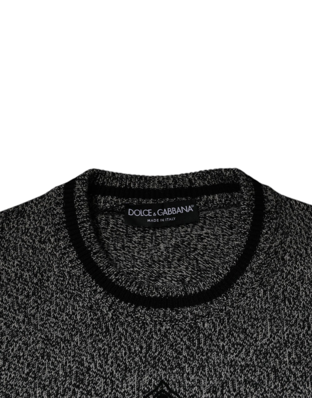 Dolce & Gabbana 100% Cashmere Pullover Sweater in Grey