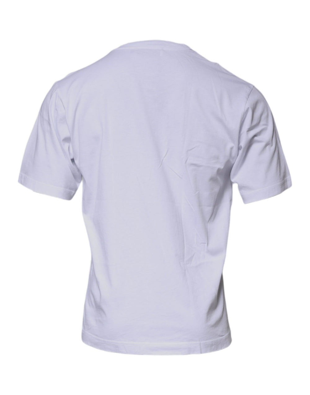 Dolce & Gabbana 100% Cotton Crew Neck T-shirt in White