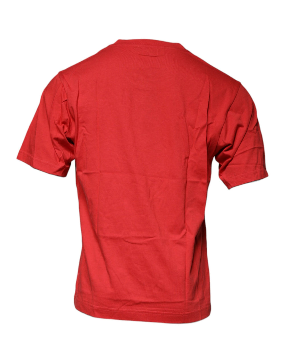 Dolce & Gabbana 100% Cotton Crew Neck T-shirt in Red