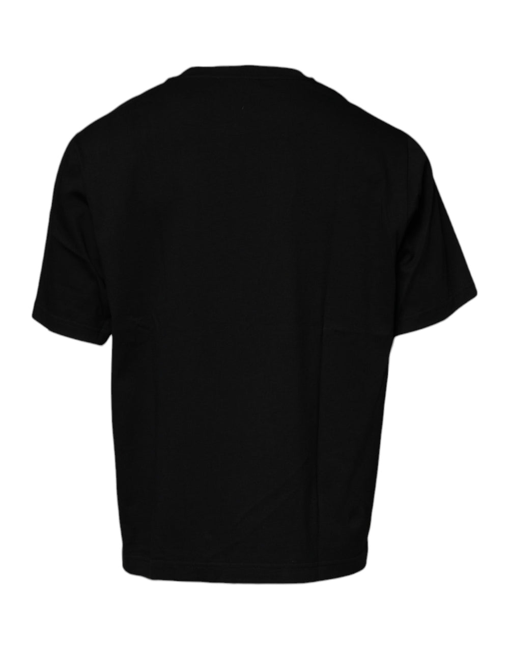 Dolce & Gabbana 100% Cotton Crew Neck T-shirt in Black