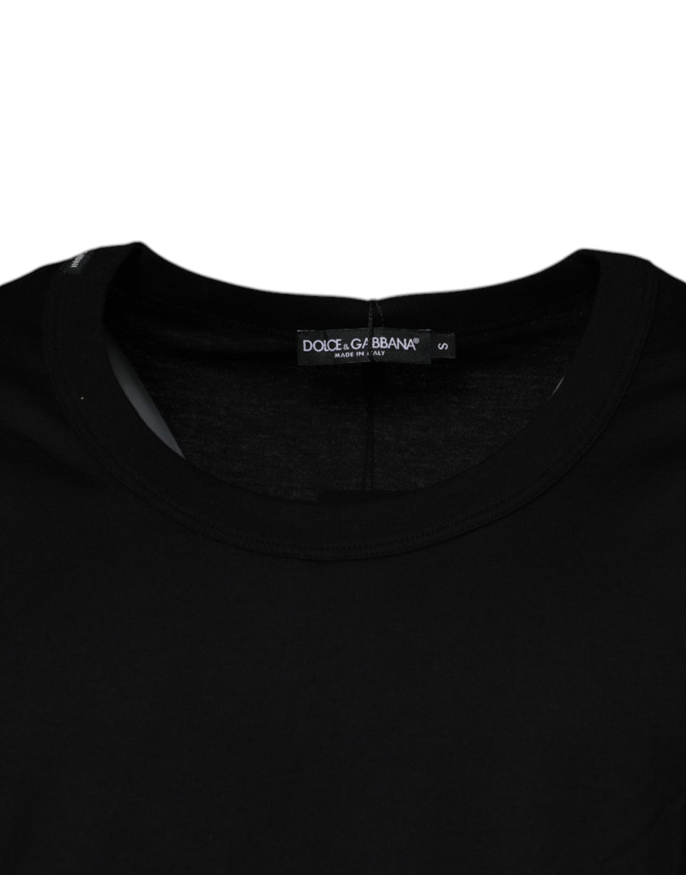 Dolce & Gabbana 100% Cotton Sleeveless T-shirt in Black