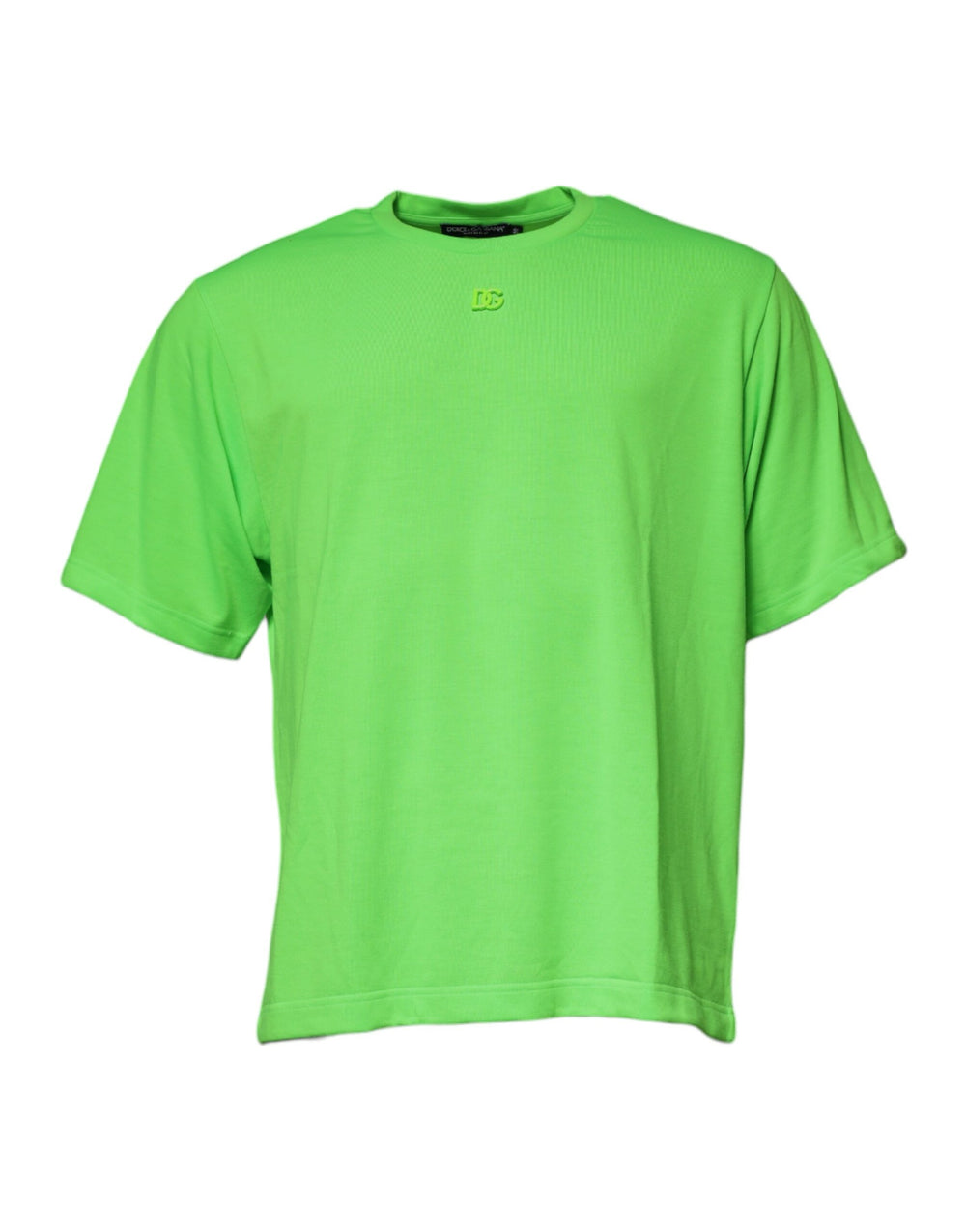 Dolce & Gabbana 100% Polyester T-shirt in Neon Green