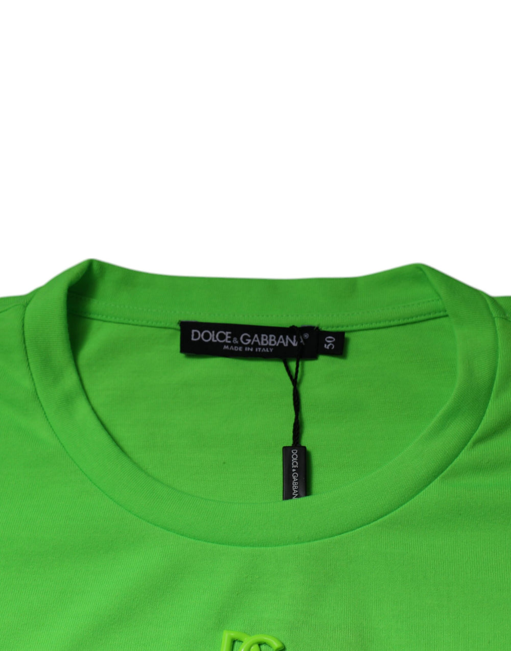 Dolce & Gabbana 100% Polyester T-shirt in Neon Green