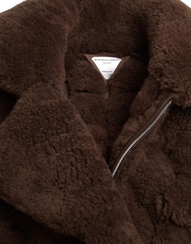 Bottega Veneta Μπουφάν Bomber από Shearling σε Καφέ
