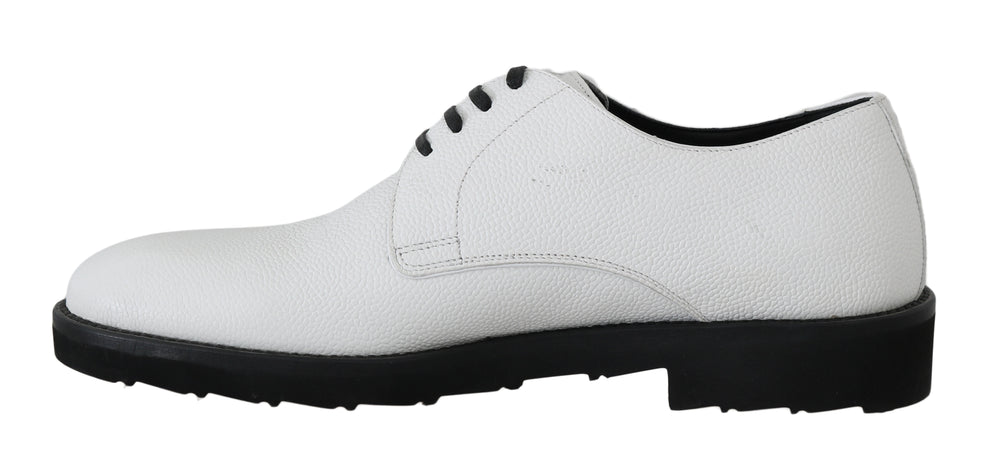 Dolce & Gabbana Leather Derby Shoes in White