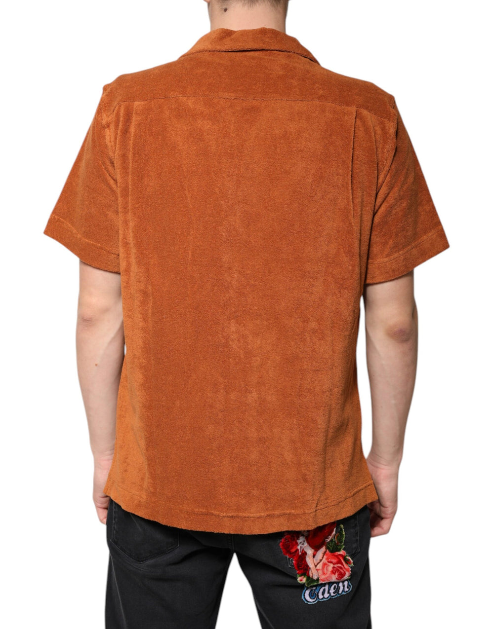 Dolce & Gabbana Cotton Velvet Button-Down Shirt in Hazel