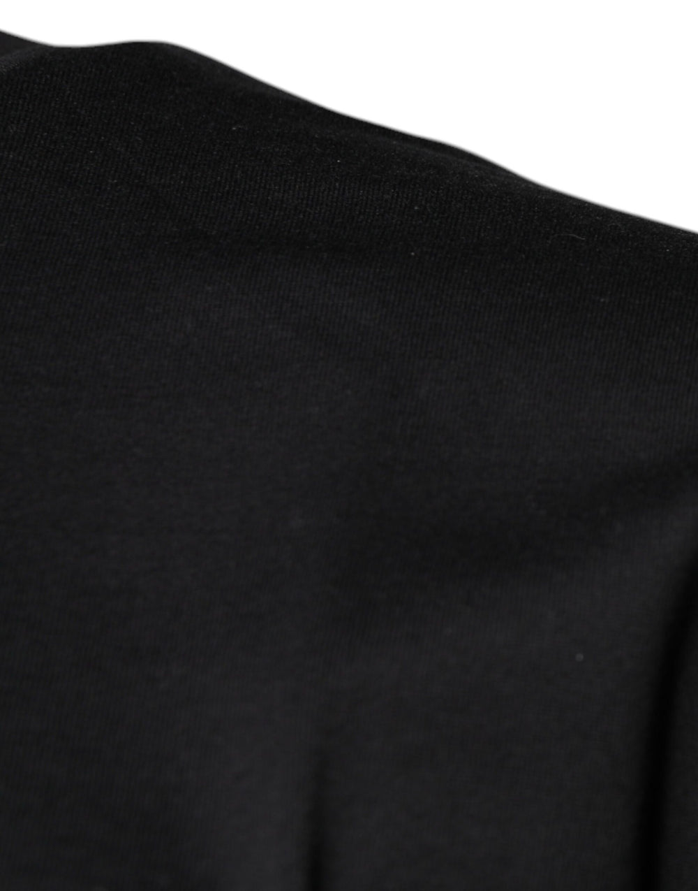 Dolce & Gabbana 100% Cotton Crew Neck T-shirt in Black