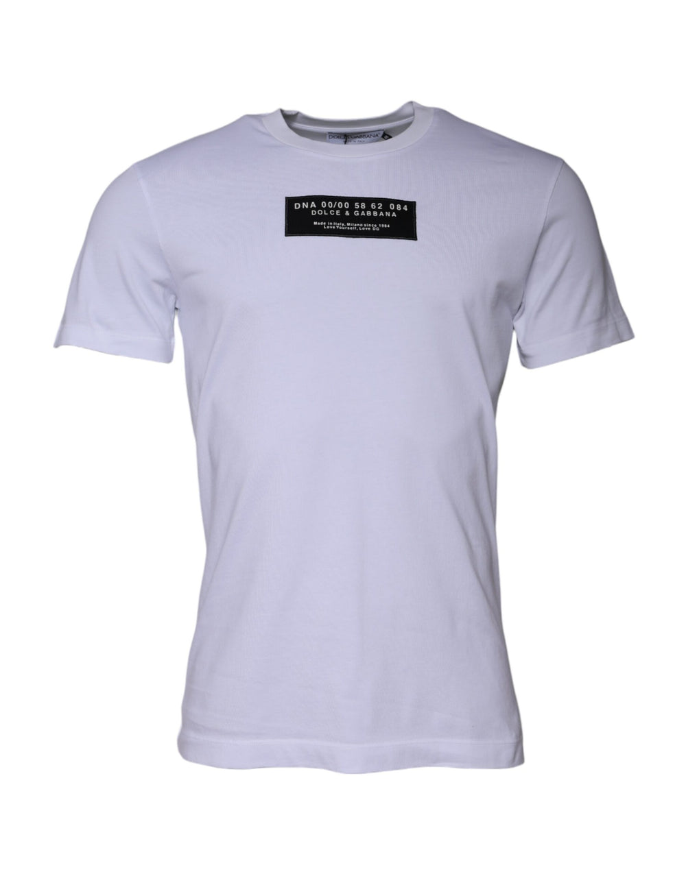 White Logo Print Cotton Crew Neck T-shirt mens luxury fashion - Mens Edit