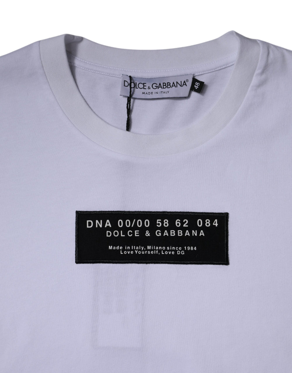 Dolce & Gabbana Cotton Crew Neck T-shirt in White