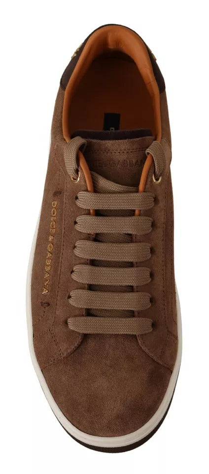 Dolce & Gabbana Sneakers από σουέντ σε Καφέ