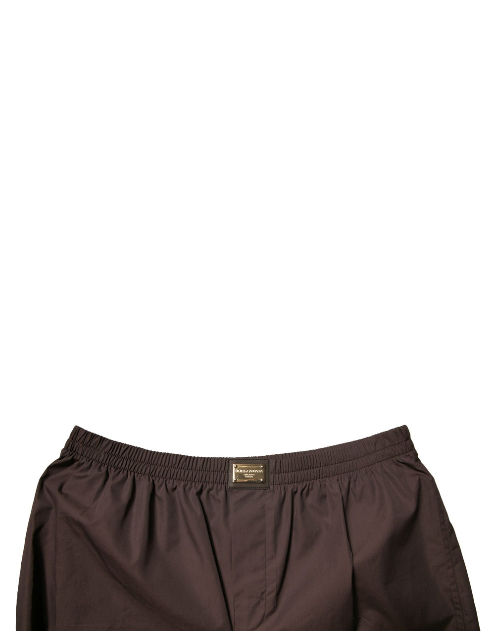 Dolce & Gabbana Cotton-Silk Blend Shorts in Brown