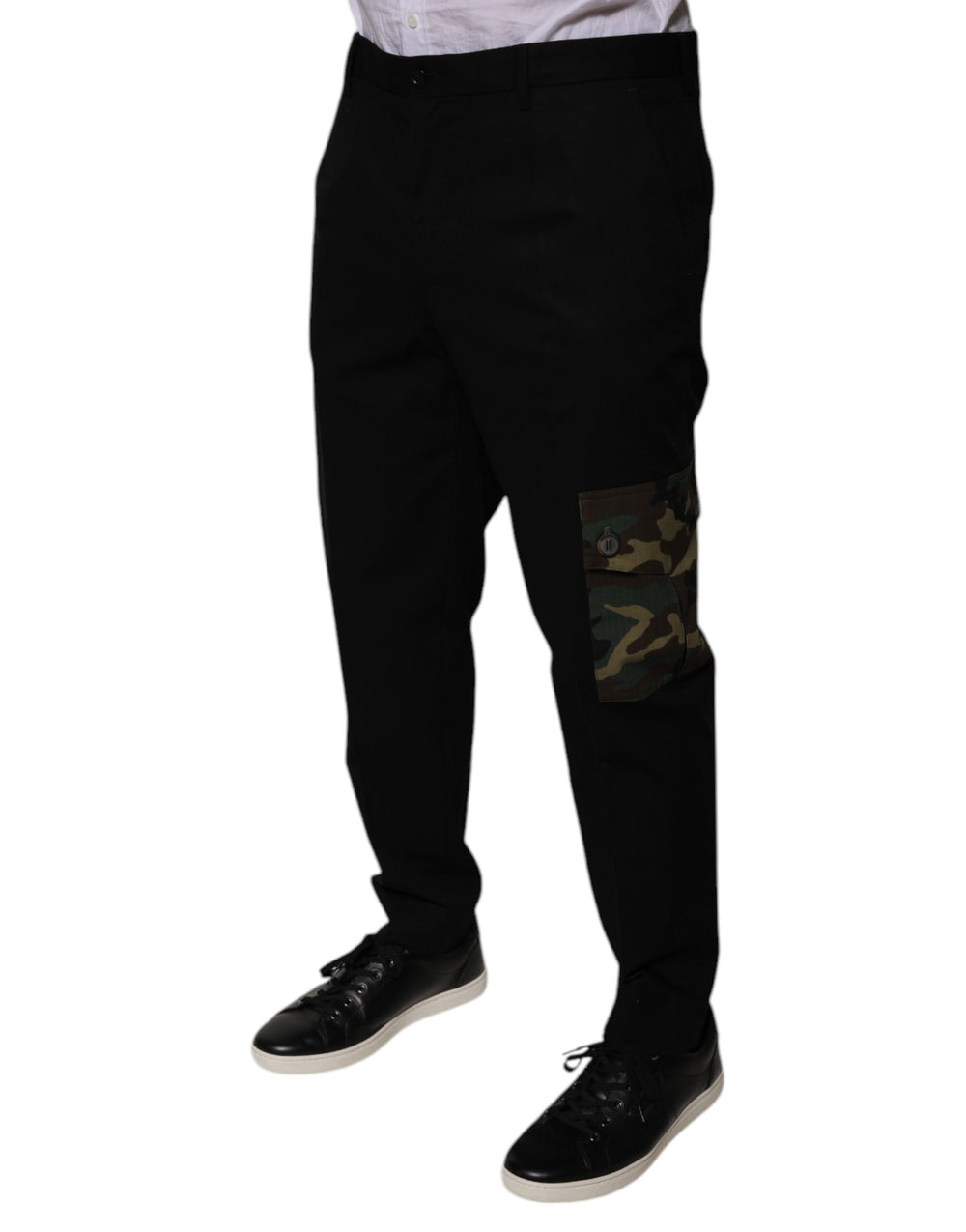 Dolce & Gabbana Cotton Cargo Pants in Black