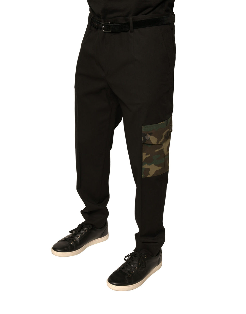 Dolce & Gabbana Cotton Cargo Pants in Black