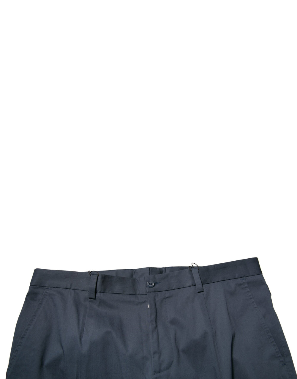 Dolce & Gabbana Cotton Stretch Dress Trousers in Dark Blue