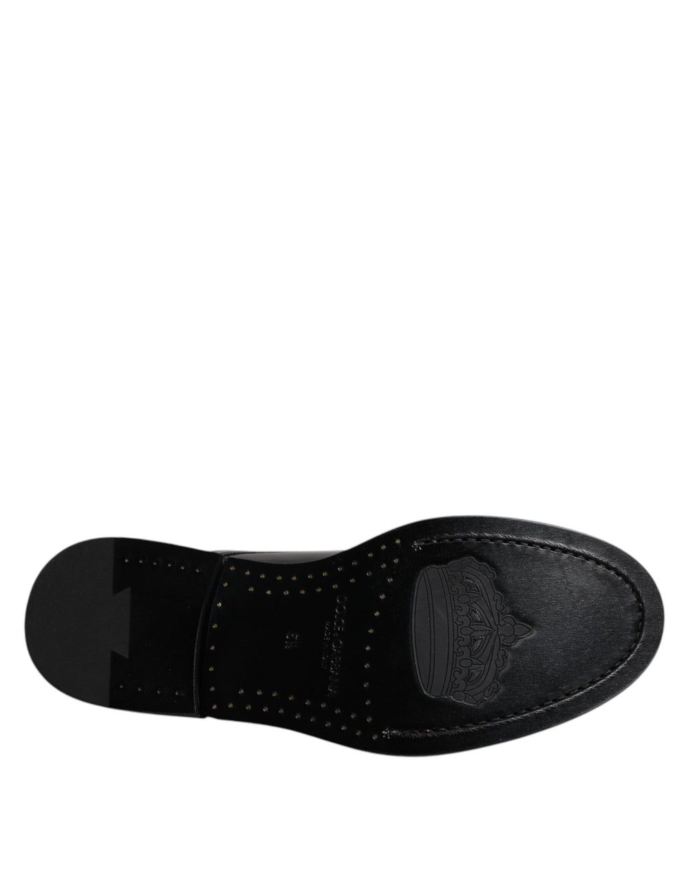 Dolce & Gabbana Calf Leather Derby Shoes in Black
