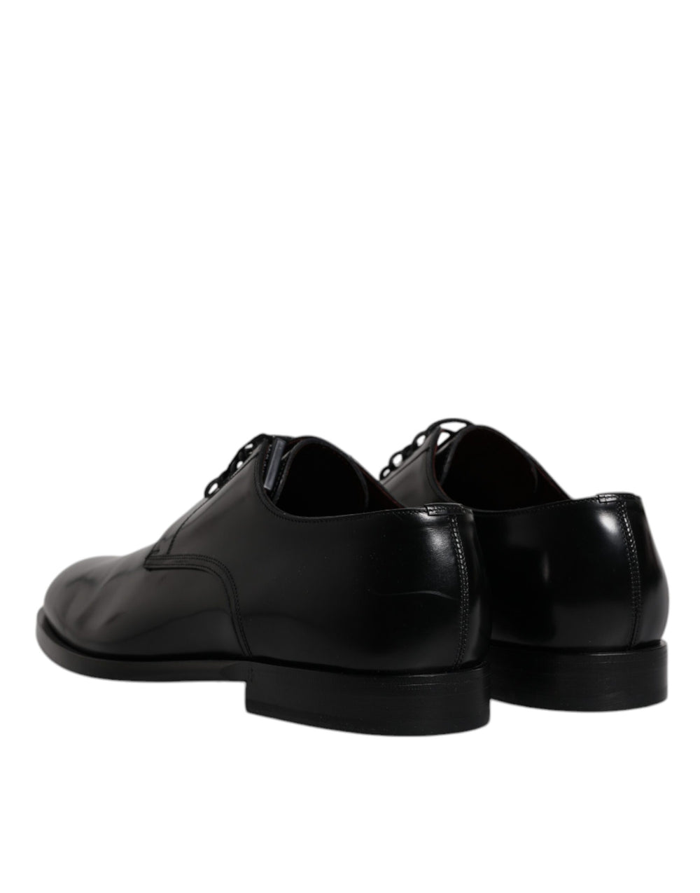 Dolce & Gabbana Calfskin Leather Derby Shoes in Black