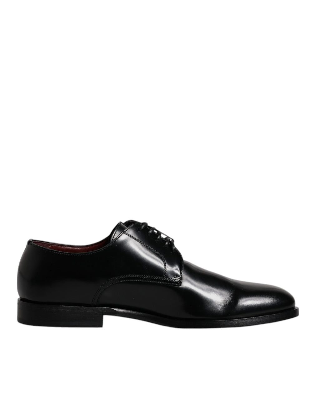 Dolce & Gabbana Calfskin Leather Derby Shoes in Black