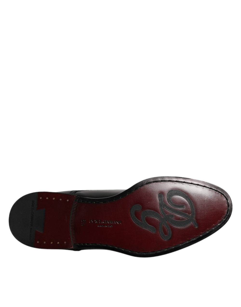 Dolce & Gabbana Calfskin Leather Derby Shoes in Black