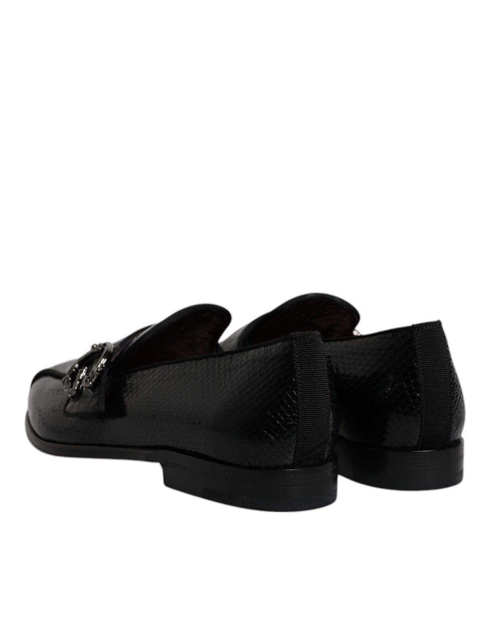 Dolce & Gabbana Exotic Leather Loafers in Black