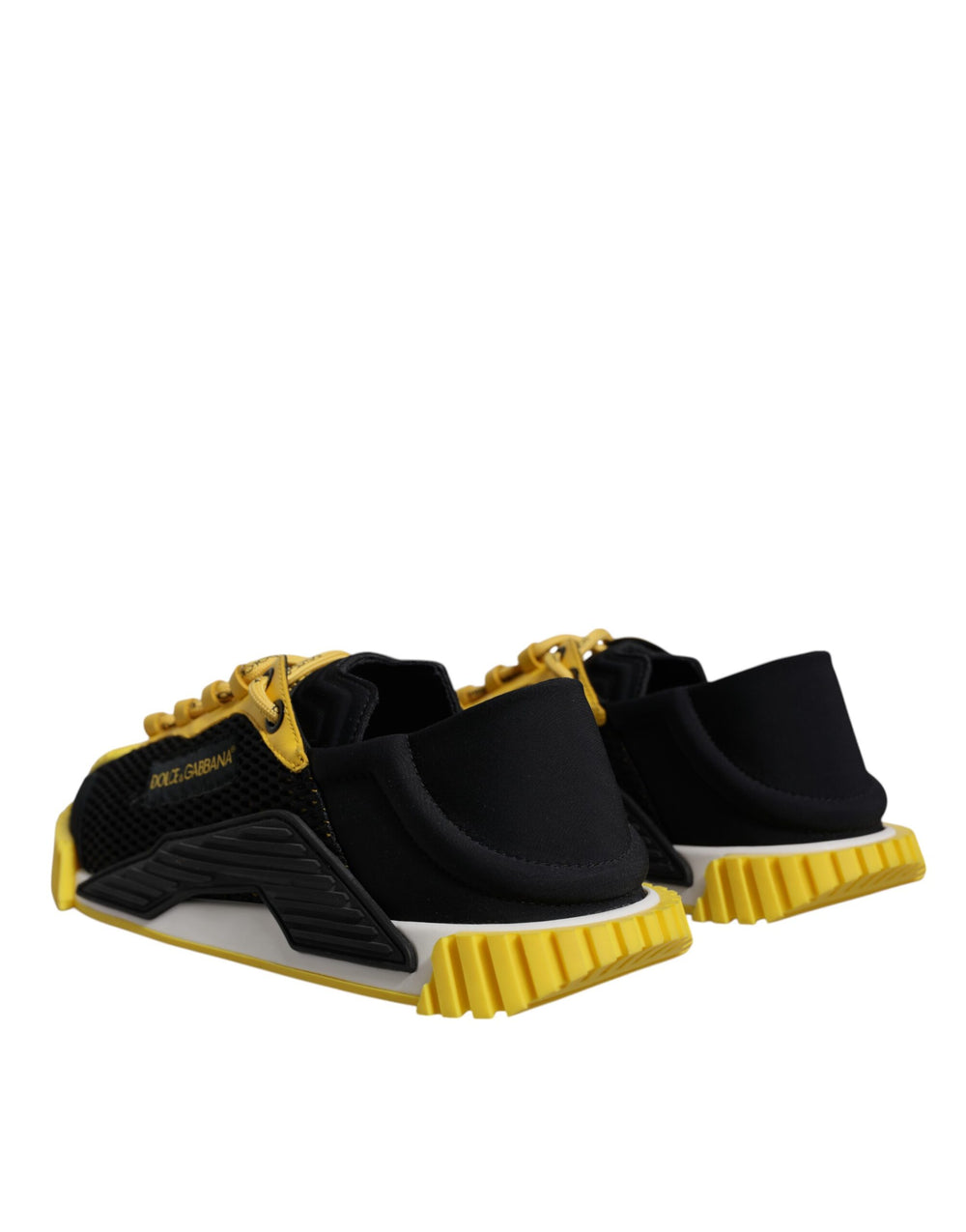 Dolce & Gabbana NS1 Low-Top Sneakers in Black and Yellow