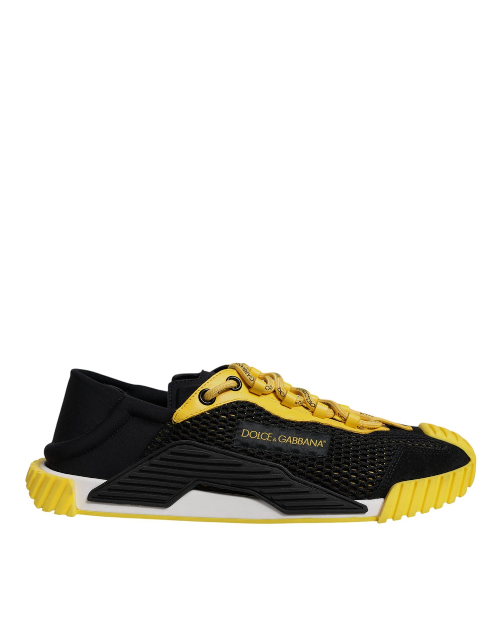 Dolce & Gabbana NS1 Low-Top Sneakers in Black and Yellow