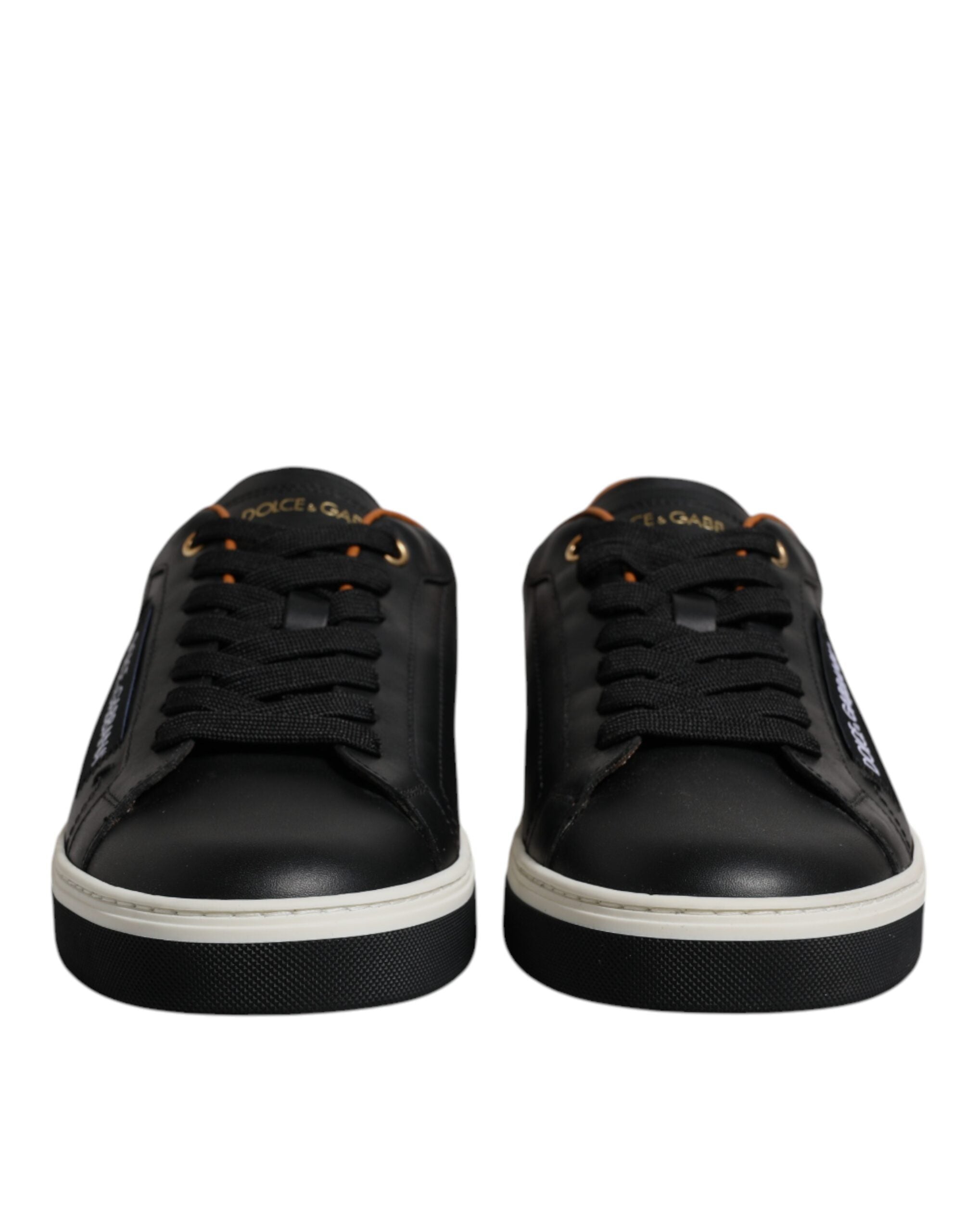 Dolce & Gabbana Sneakers από Δέρμα Μοσχαριού σε Μαύρο και Λευκό