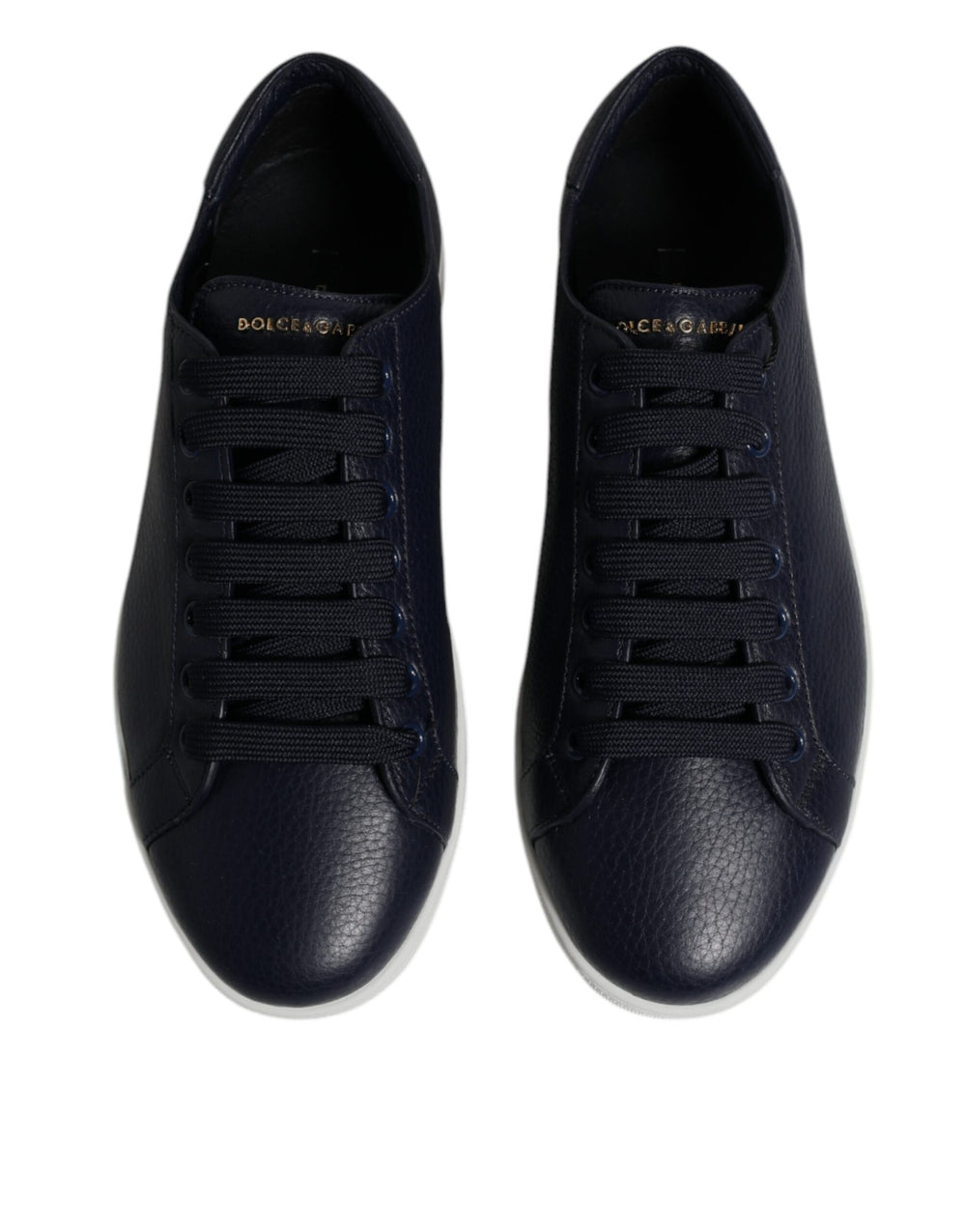 Dolce & Gabbana Saint Tropez Leather Sneakers in Blue