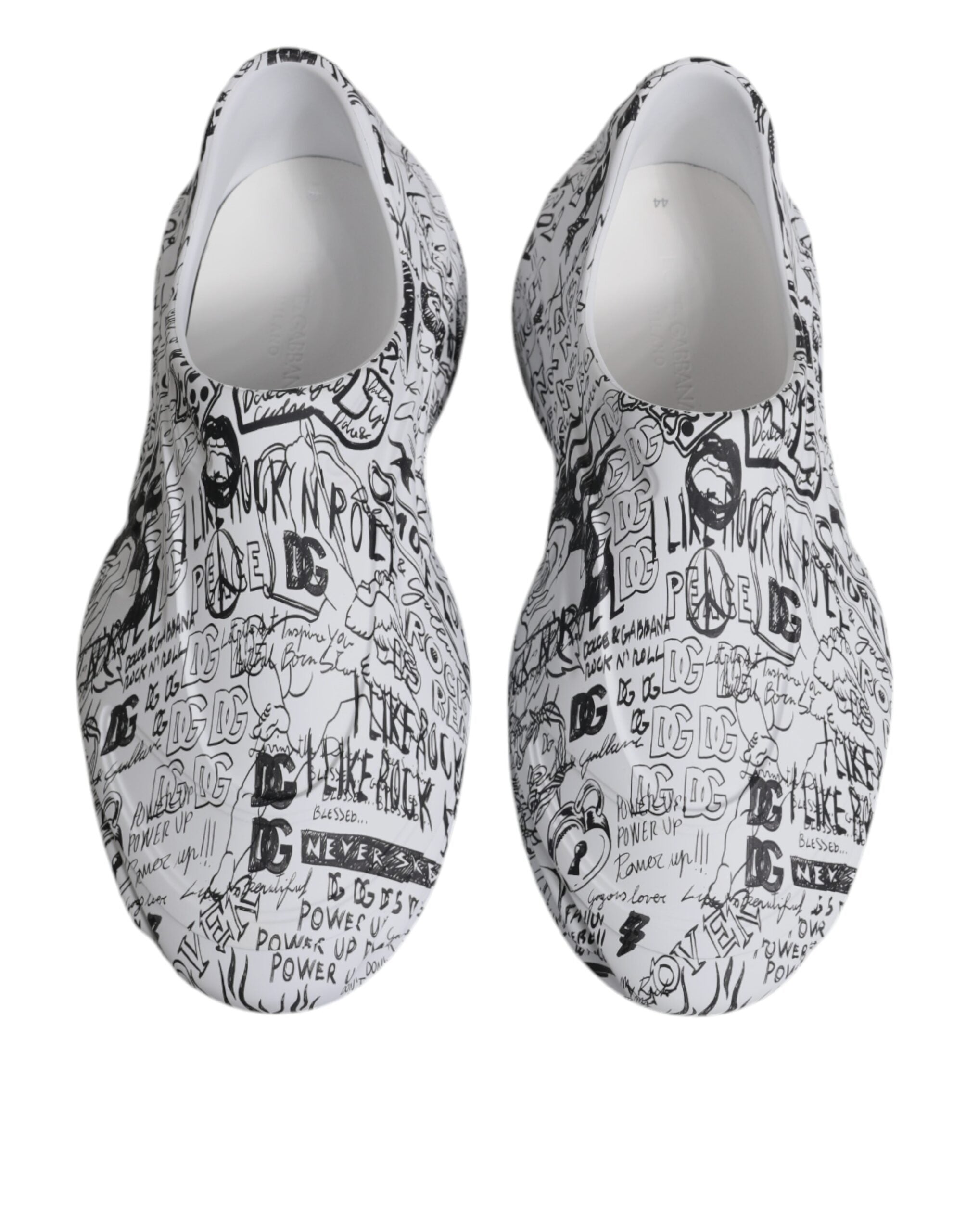 Dolce & Gabbana Daymaster Sneakers από δέρμα μοσχαριού σε Λευκό και Μαύρο