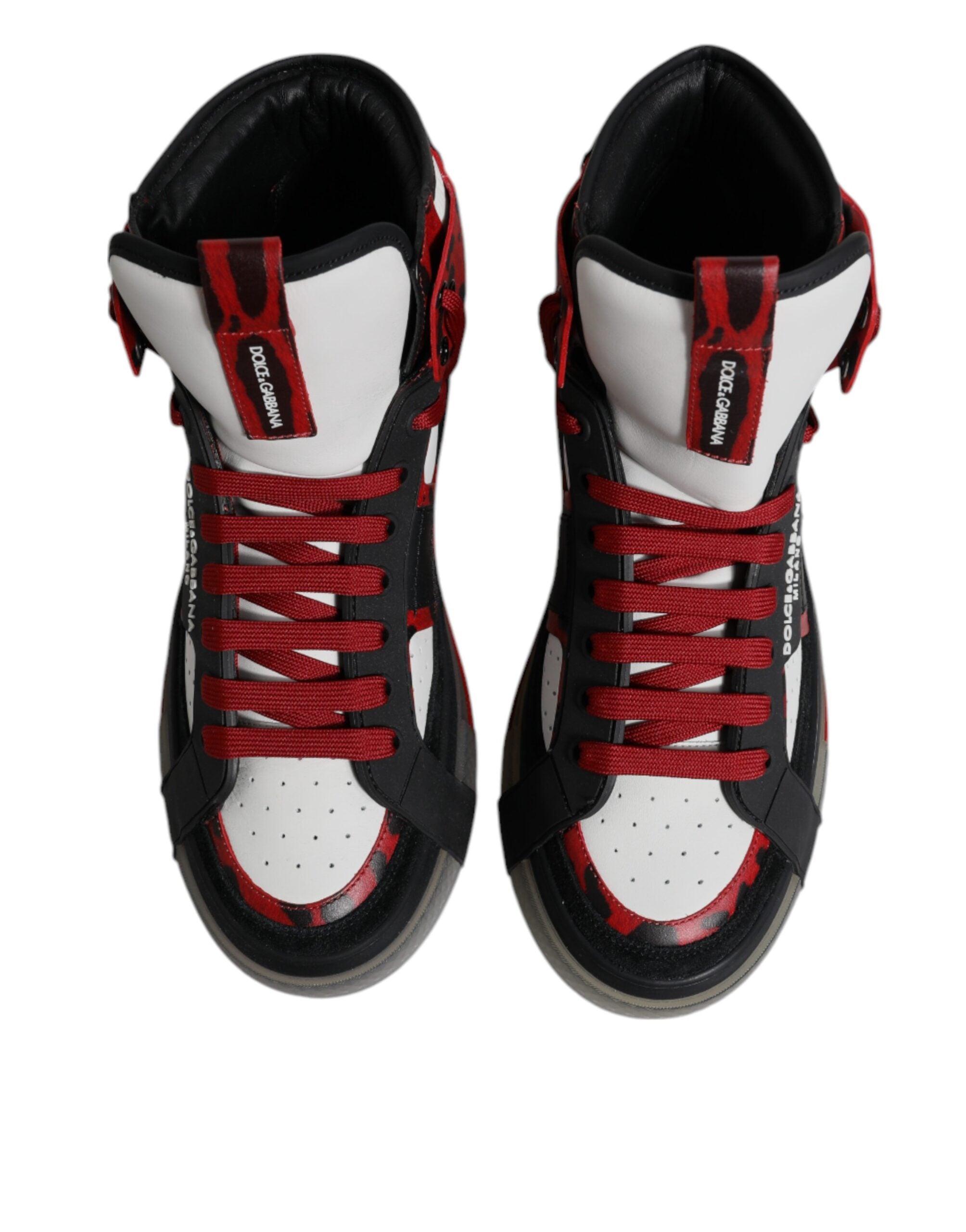 Dolce & Gabbana High Top Sneakers από Δέρμα Μοσχαριού σε Πολύχρωμο