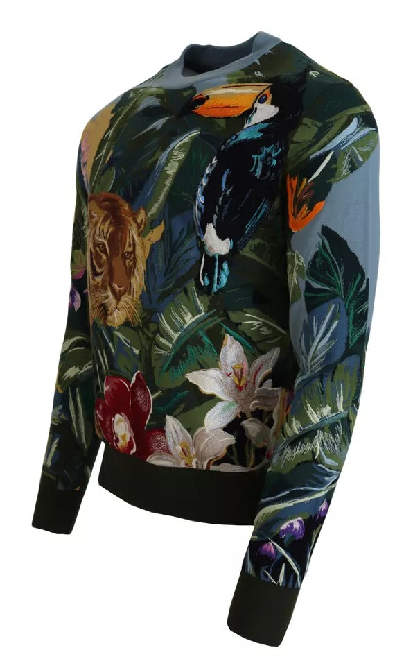 Dolce & Gabbana Wool Silk Pullover in Multicolor
